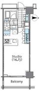 コンフォリア新宿イーストサイドタワー 327 間取り図