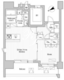 アークマーク大森町アジールコート 1403 間取り図