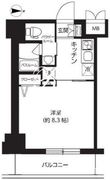 レクシード両国駅前 1104 間取り図