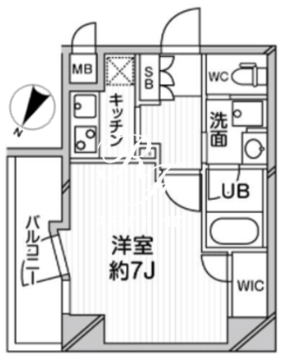 グランパセオ巣鴨 603 間取り図