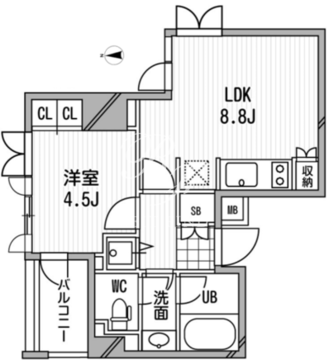 アーデン木場 402 間取り図