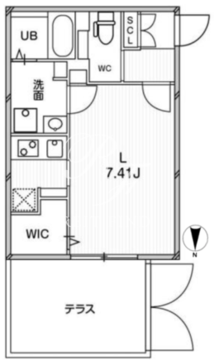 パセオ東新宿 103 間取り図