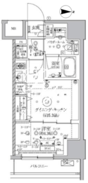 アルテシモクレルトルテ 406 間取り図