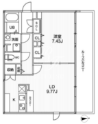 パセオ東新宿 404 間取り図