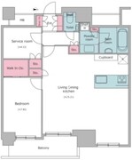 レジディアタワー目黒不動前 2505 間取り図