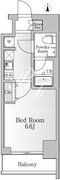 NTPRレジデンス芝浦三丁目 801 間取り図