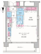 レジディア品川シーサイド 1106 間取り図