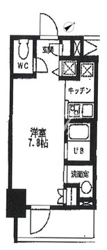 カスタリア門前仲町2 402 間取り図
