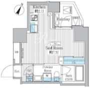 グランハイツ曙橋 1105 間取り図