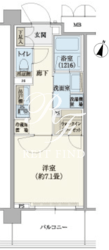 リージア経堂テラスガーデン 424 間取り図