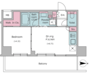 CORVAL住吉 307 間取り図