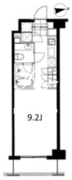 フレンシア麻布十番ノース 804 間取り図