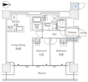 ザ・コート神宮外苑 1119 間取り図