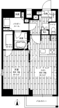 ステージグランデ菊川 804 間取り図