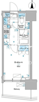 ルフォンプログレ品川大井 802 間取り図