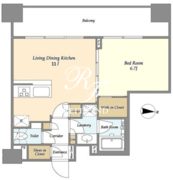 ヴィラクレール浅草 1004 間取り図