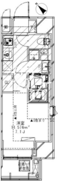 グランパセオ蒲田 603 間取り図