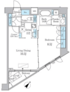 オーキッドレジデンス六本木 1003 間取り図