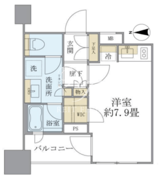 ブリリア亀戸 203 間取り図