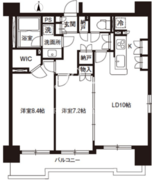 レジディア御茶ノ水 1503 間取り図