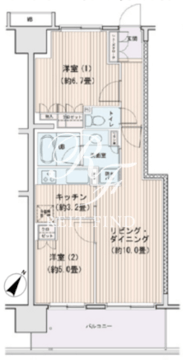 エスティメゾン豊洲レジデンス C-908 間取り図