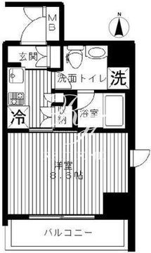 セリーズ門前仲町 207 間取り図