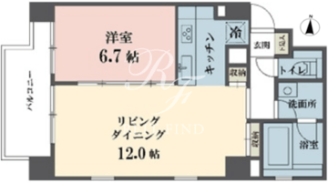 アムス四谷三丁目 505 間取り図