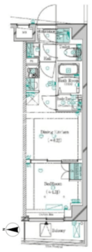 ガリシア新宿西落合2 401 間取り図