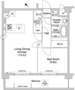 コンフォリア神楽坂 502 間取り図