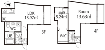 ポルトグランデ目黒かむろ坂 18 間取り図