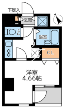 フォレシティ六本木 403 間取り図