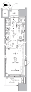 オルタナ亀戸 1004 間取り図