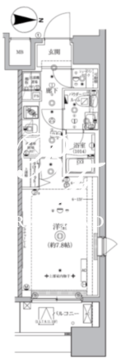 オルタナ亀戸 604 間取り図