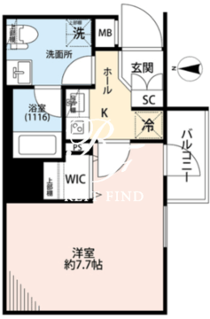 プレール・ドゥーク住吉駅前 703 間取り図