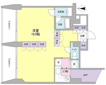 N3ユニテ 402 間取り図