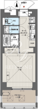 ルーチェヴィラ菊川 304 間取り図