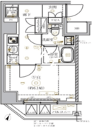 ベルシード門前仲町2 701 間取り図