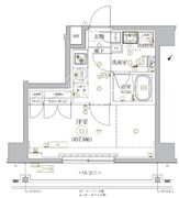 ベルシード門前仲町2 603 間取り図