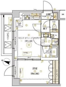 ドムススタイル武蔵小山 105 間取り図