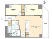 オーキッドレジデンス戸越公園 703 間取り図