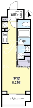 パークフラッツ中目黒 504 間取り図