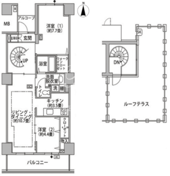 東雲キャナルコートCODAN 21-1404 間取り図