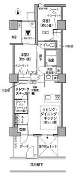 東雲キャナルコートCODAN 21-506 間取り図