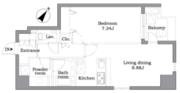 レジディア東麻布 402 間取り図