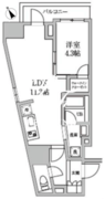 レジディア日本橋馬喰町2 401 間取り図