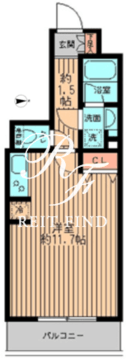 レガーロ御茶ノ水2 904 間取り図