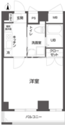 クローバーステイ秋葉原 1201 間取り図
