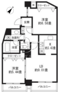 レジディア三軒茶屋2 602 間取り図 ?>