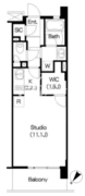 ブリリアイスト三軒茶屋 B-402 間取り図