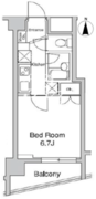 プラウドフラット代々木上原 702 間取り図